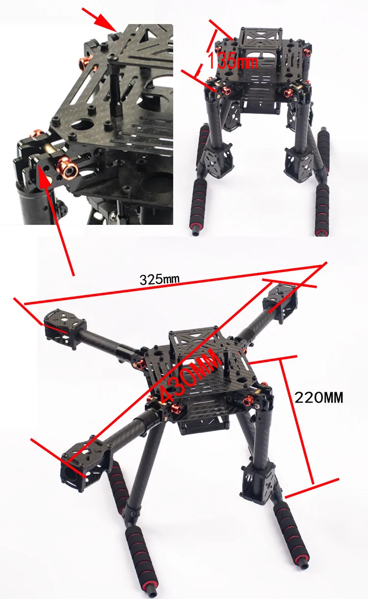 Flyroun LX350 PRO 350mm drone  - огляд і ціна Drone Gimbal For Mirrorless