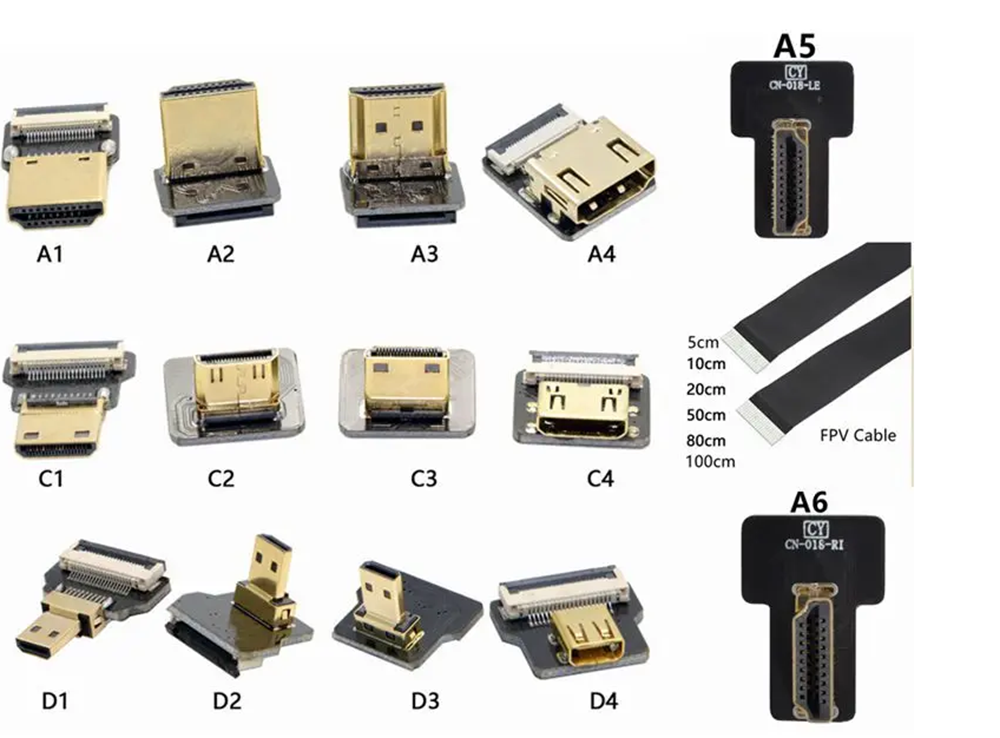 FPV Micro Mini HDMI-compat 90  - огляд і ціна Drone Gimbal Ribbon Cable