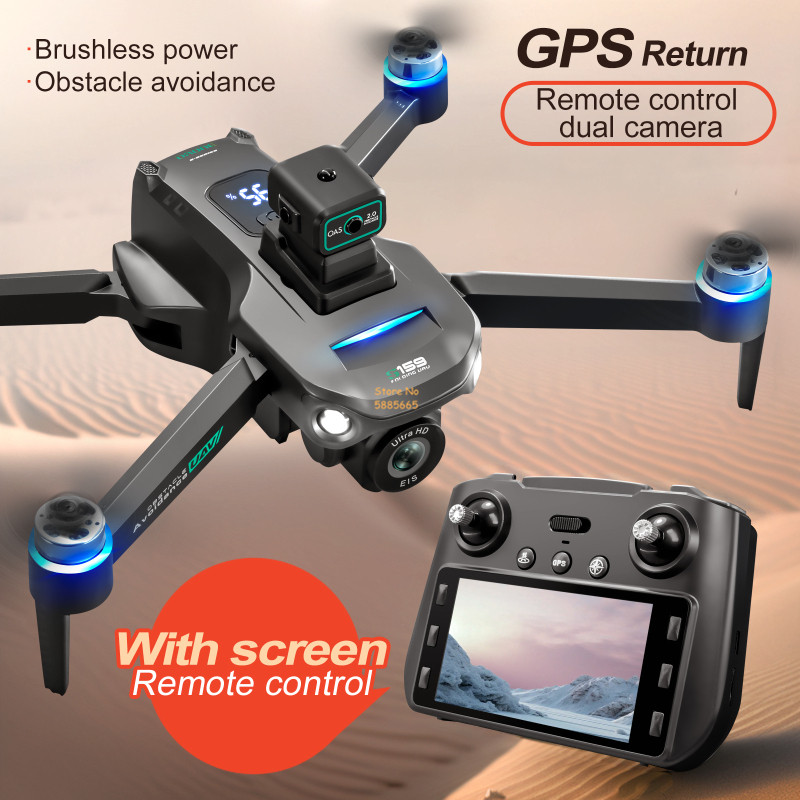 8K Dual Camera 5G WIFI FPV Rem - огляд і ціна Drone Gimbal Brushless
