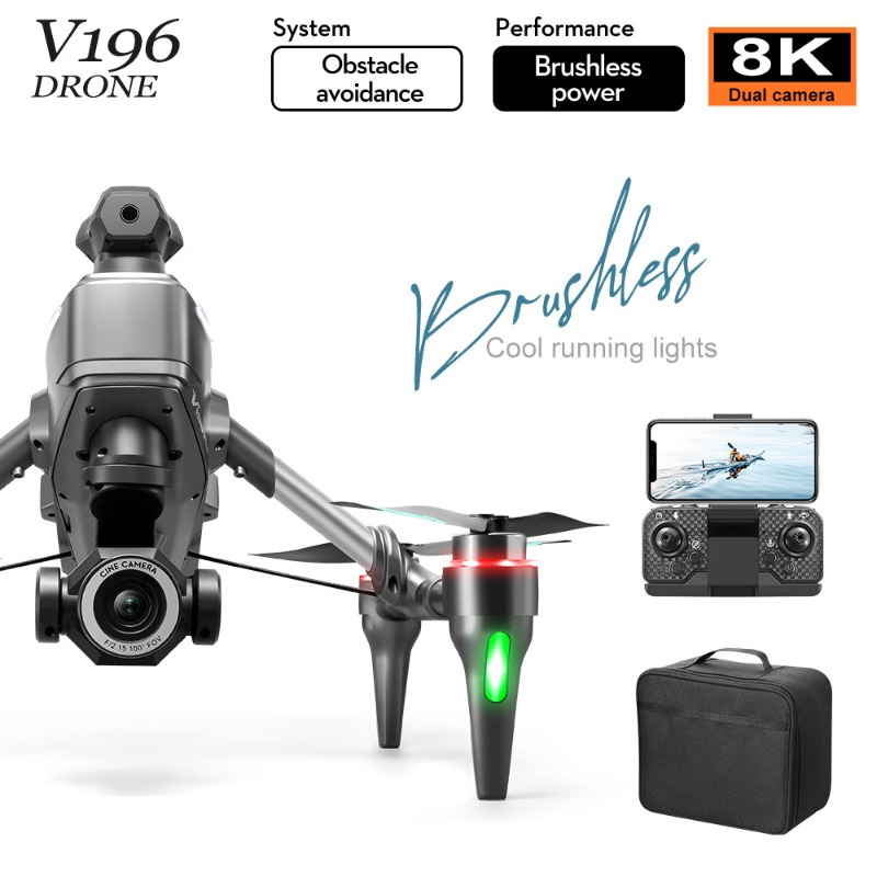 2025 V196 Automatic Obstacle A - огляд і ціна Drone Gimbal 2 Axis