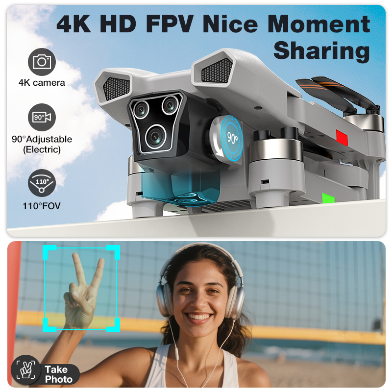 NEW Hot L017 Pro Drone Brushle - огляд і ціна Drone Gimbal 2 Axis